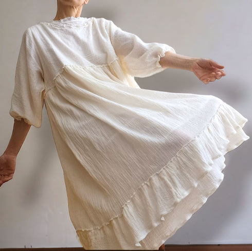 Rochie de vara. Rochie dama din panza topita.